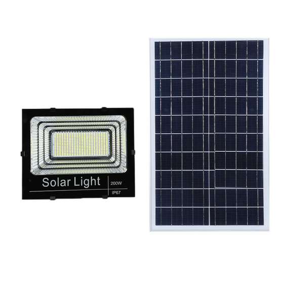 Hochwertige 100 W 200 W 300 W 400 W Solar-LED-Flutlichter für den Außenbereich
