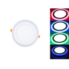 Runde zweifarbige LED-Einbauleuchte 3+3W 6+3W 12+4W 18+6W