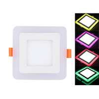 Schlanke quadratische zweifarbige LED-Einbauleuchte