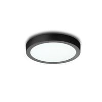 Hochwertige runde LED-Deckenleuchte in schwarzer Farbe