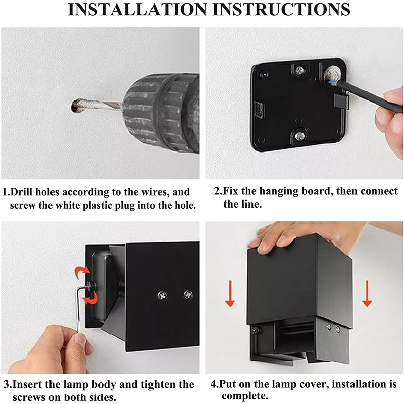 Installation einer Wandleuchte