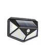 Solar-LED-Wandleuchte mit Bewegungssensor, 100 LEDs, 3 Beleuchtungsmodi, solarbetrieben, wasserdicht 